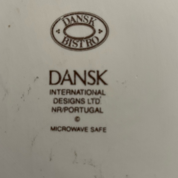 Dank Christianshavn Blue Round Serving Bowl With Handles 11 inches - Picture 6 of 8